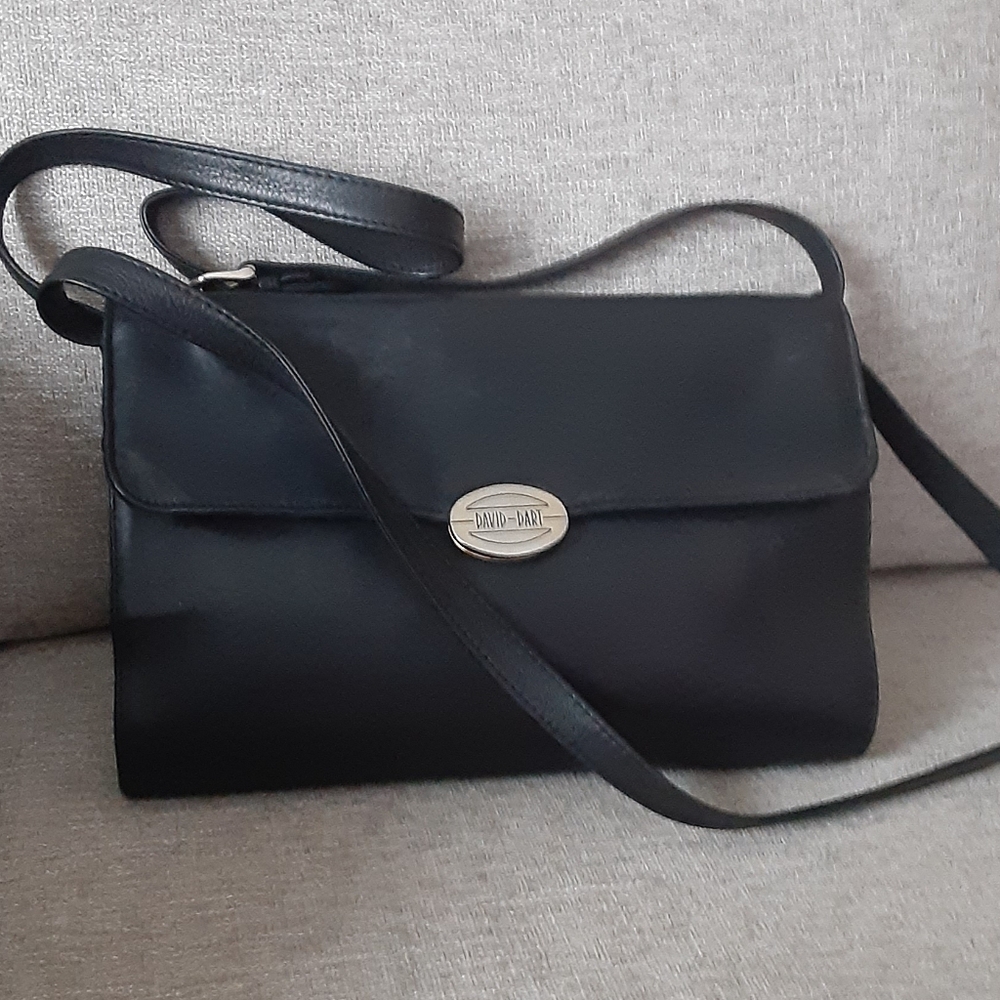 David Dart Black leather Shoulders, Crossbody bag